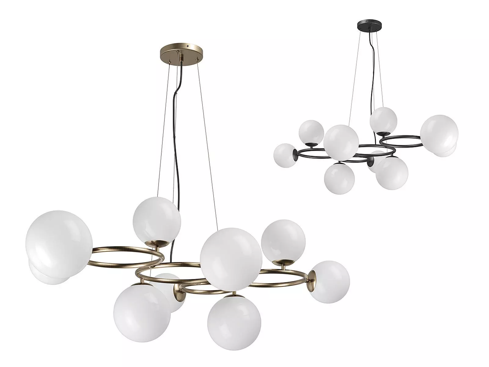 81509x Globo Lightstar Chandelier 3D model_0