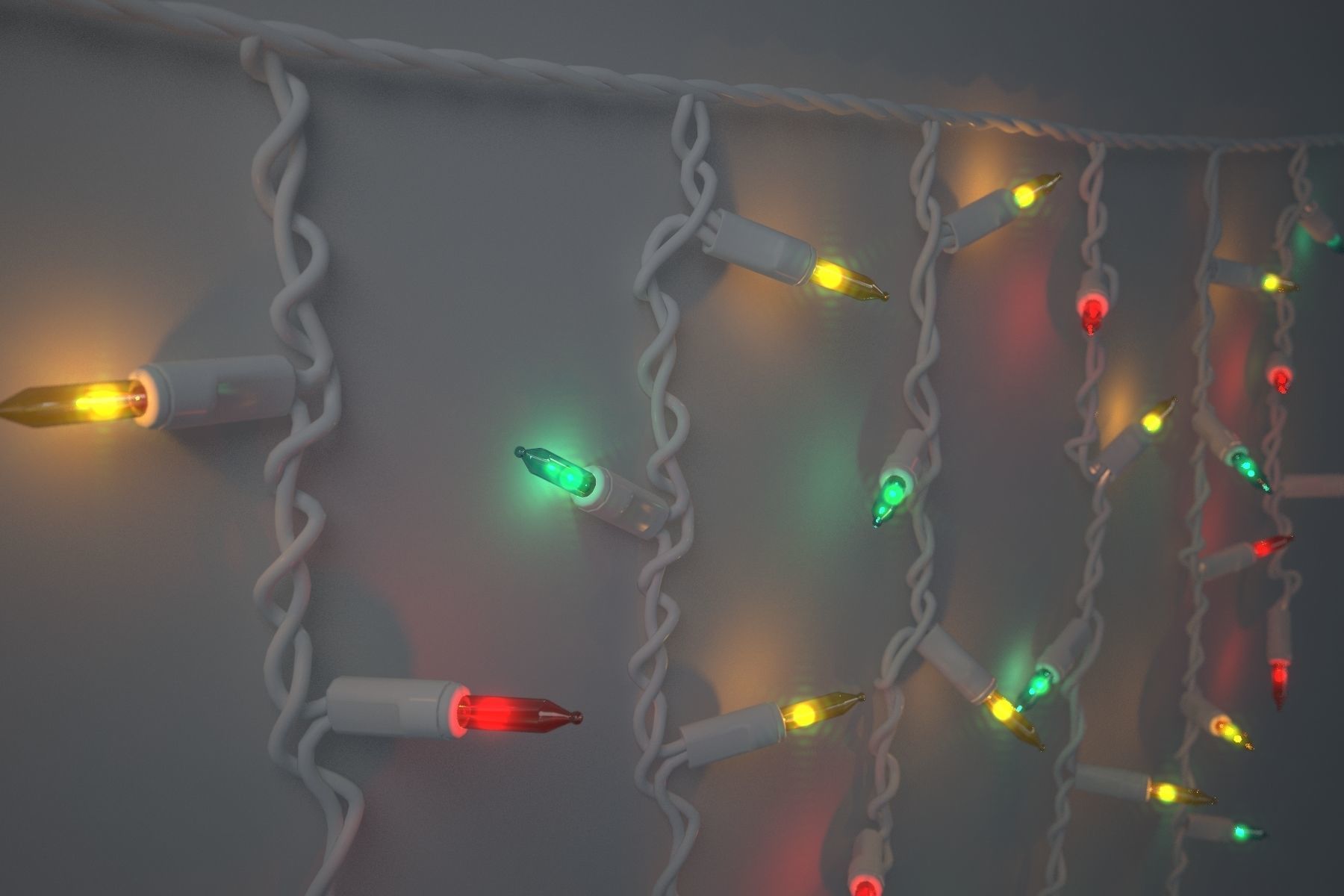 Strings Christmas Light V3 3D model_4