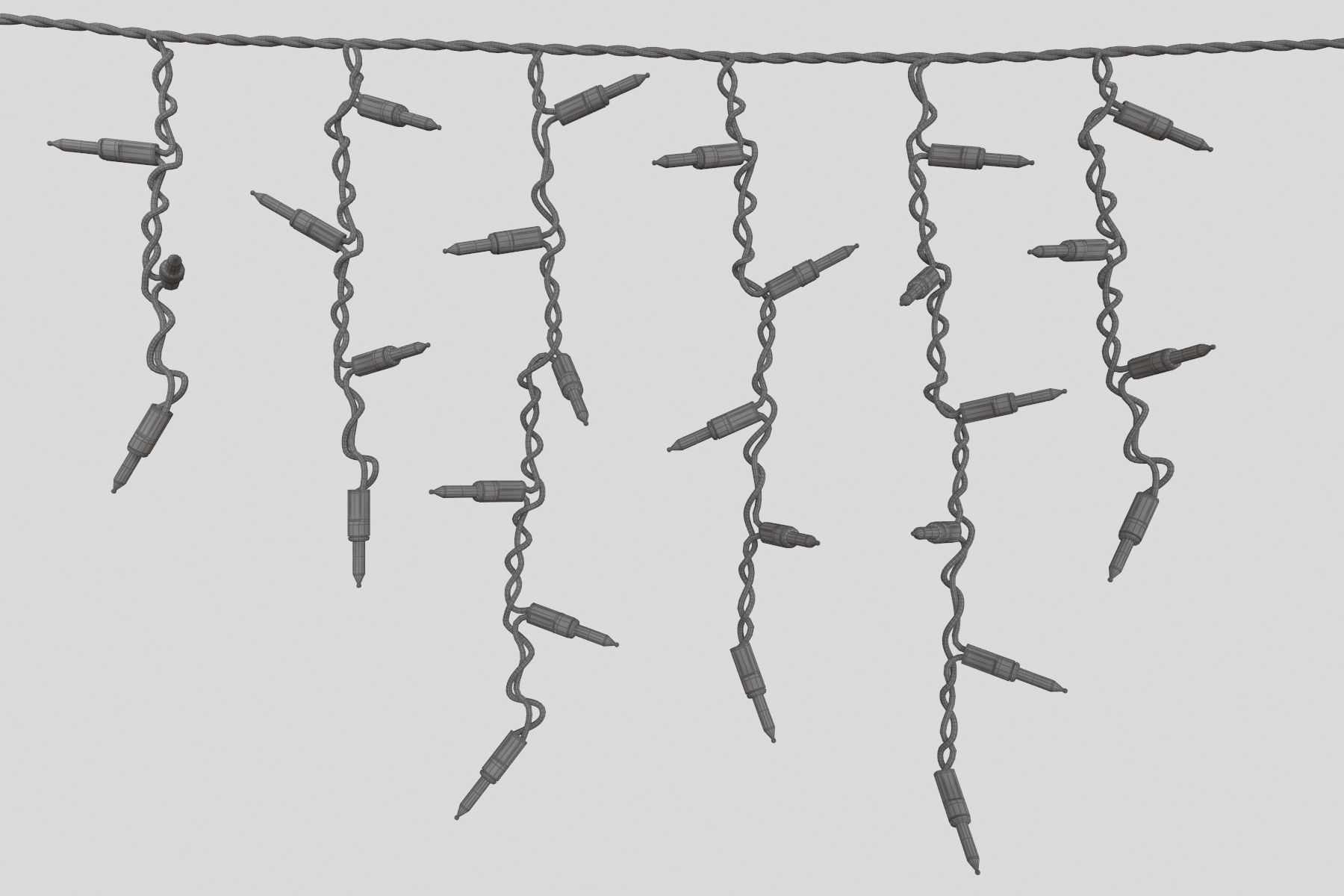 Strings Christmas Light V3 3D model_5