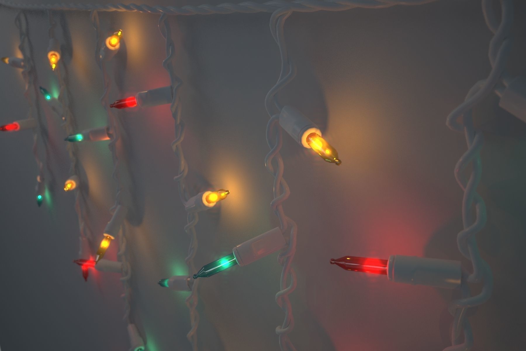 Strings Christmas Light V3 3D model_3