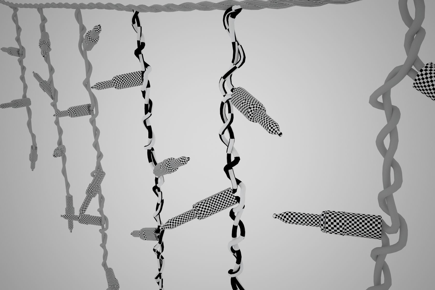 Strings Christmas Light V3 3D model_7