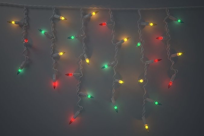 Strings Christmas Light V3 3D model