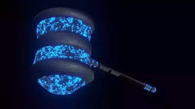Hammer sword with glow