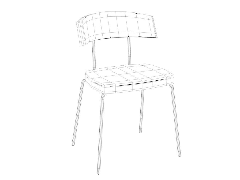 Nordica chair 3D model_7