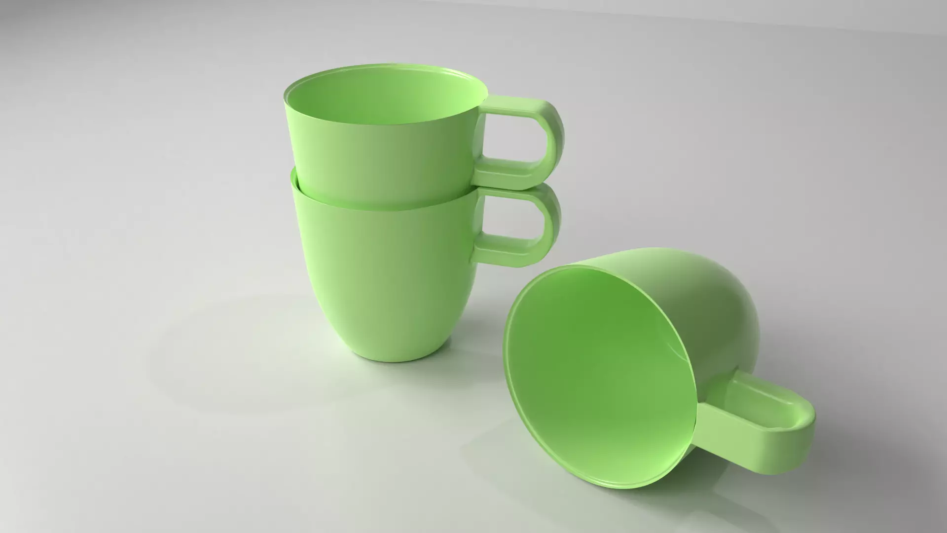 Stackable Ceramic Cup 12 3D model