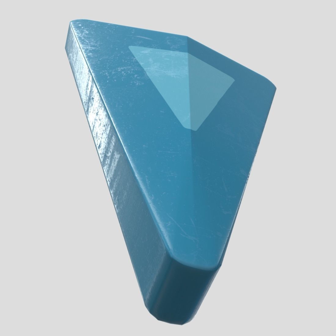 Arrow 2 triangle Low-poly 3D model_8