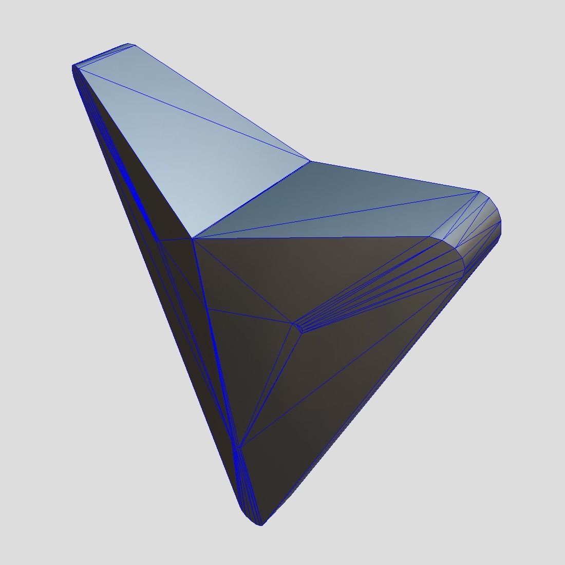 Arrow 2 triangle Low-poly 3D model_5