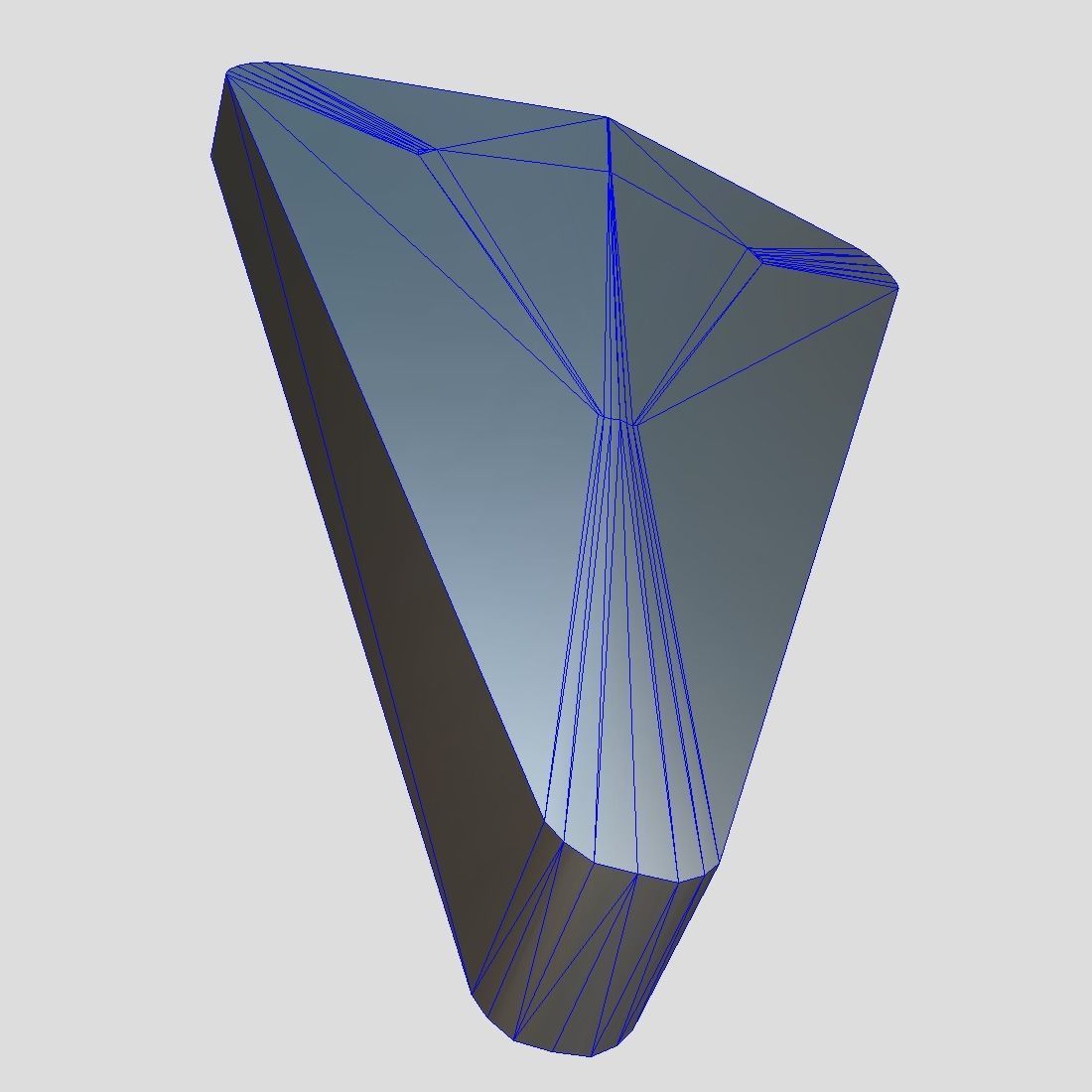 Arrow 2 triangle Low-poly 3D model_9