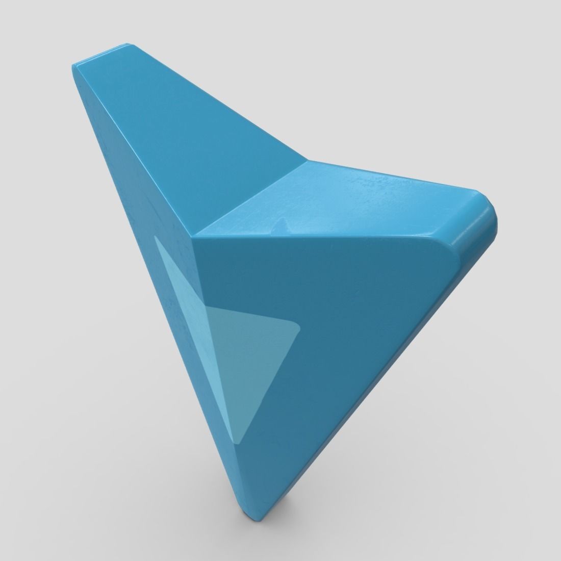 Arrow 2 triangle Low-poly 3D model_4