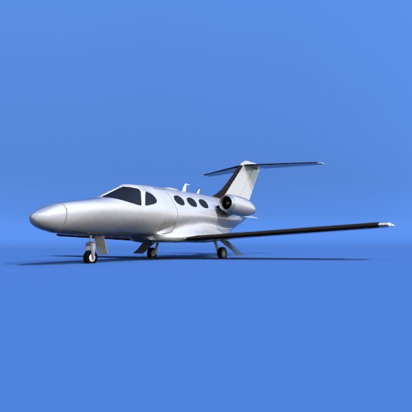 Cessna Citation Mustang private jet 3D model_5