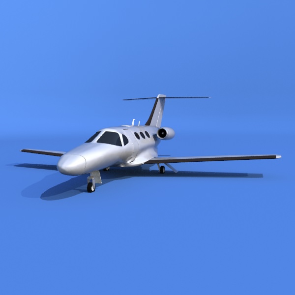 Cessna Citation Mustang private jet 3D model_1