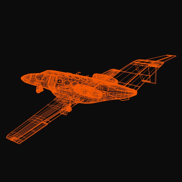 Cessna Citation Mustang private jet 3D model_9