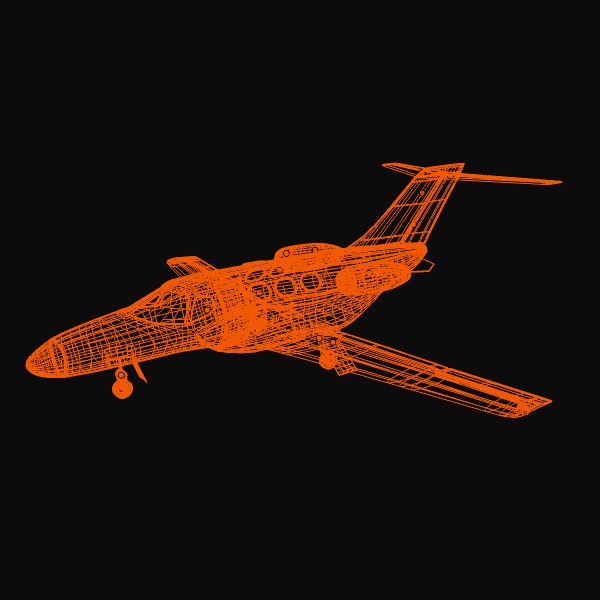 Cessna Citation Mustang private jet 3D model_8