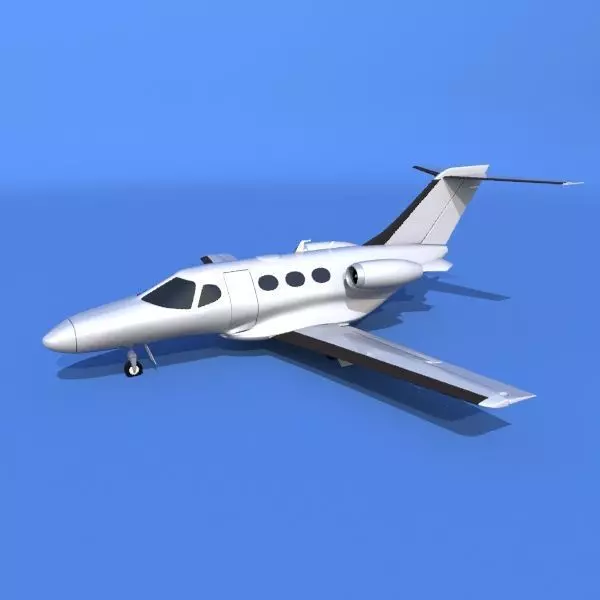 Cessna Citation Mustang private jet 3D model_0