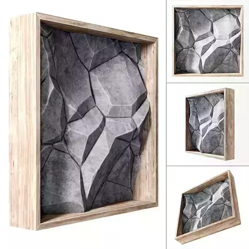 Stone wall frame