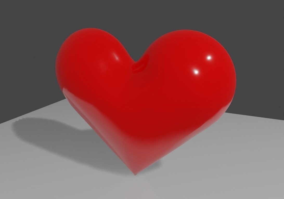 Heart High Poly - Material - Coracao 3D model_6