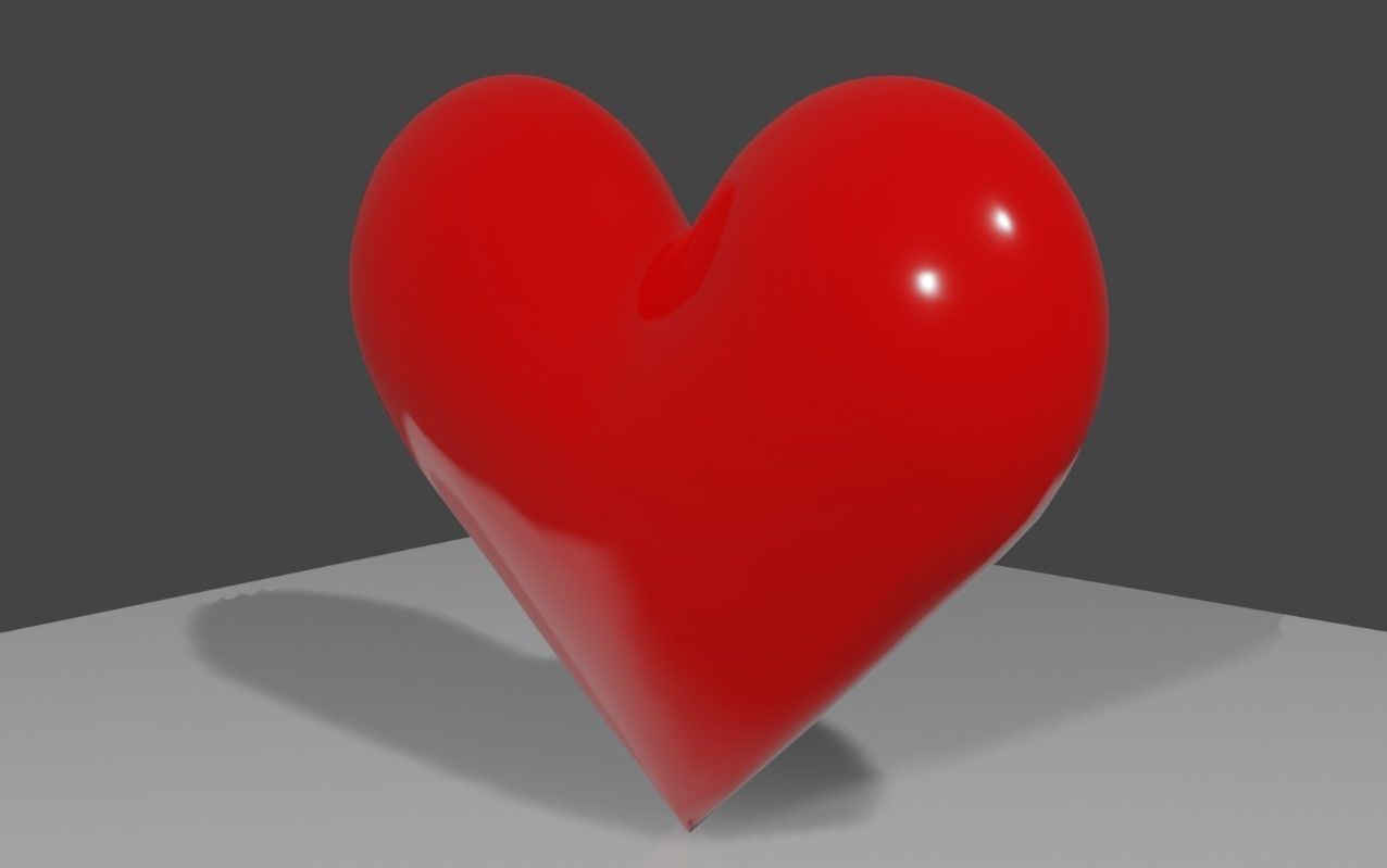 Heart High Poly - Material - Coracao 3D model_7