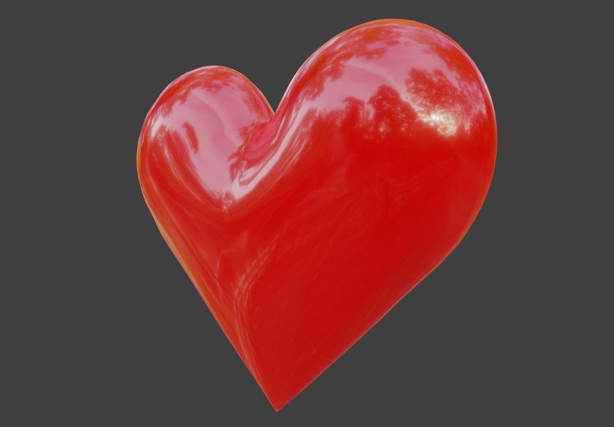 Heart High Poly - Material - Coracao 3D model_3