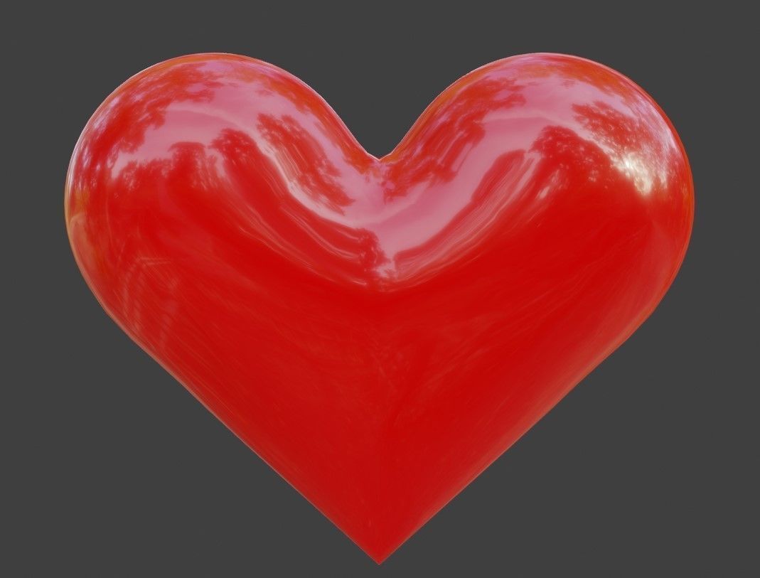 Heart High Poly - Material - Coracao 3D model_2