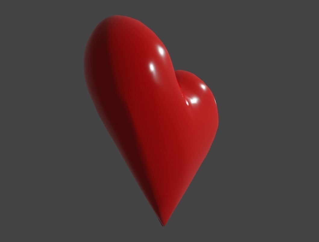 Heart High Poly - Material - Coracao 3D model_5