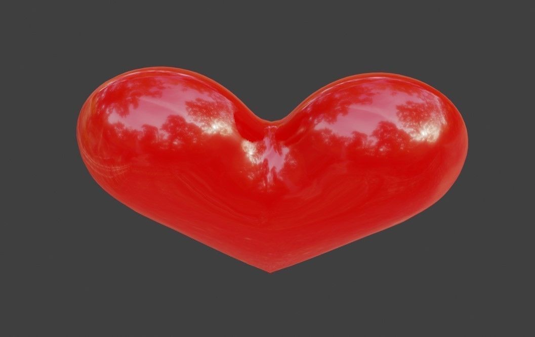Heart High Poly - Material - Coracao 3D model_4