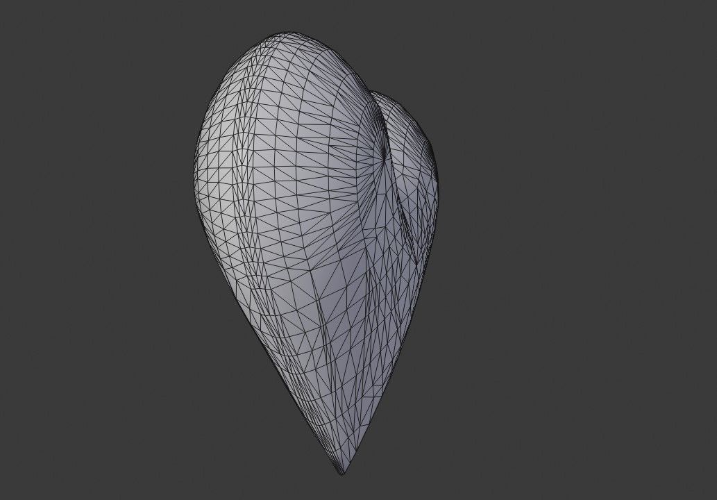 Heart High Poly - Material - Coracao 3D model_9