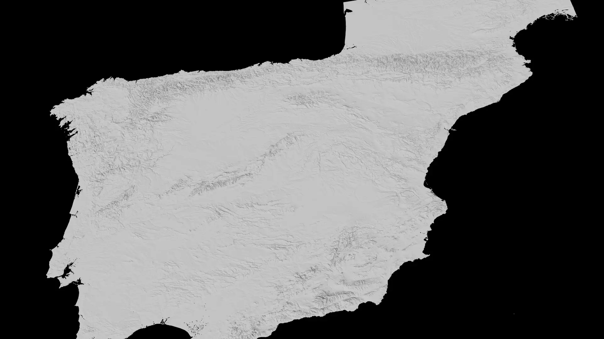 Spain Height maps Free 3D model