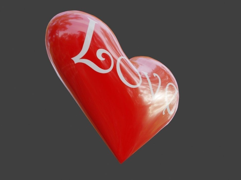 Heart High Poly - Textured - Coracao 3D model_5