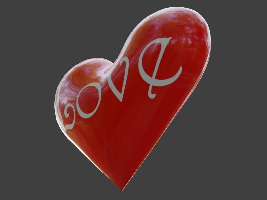 Heart High Poly - Textured - Coracao 3D model_4