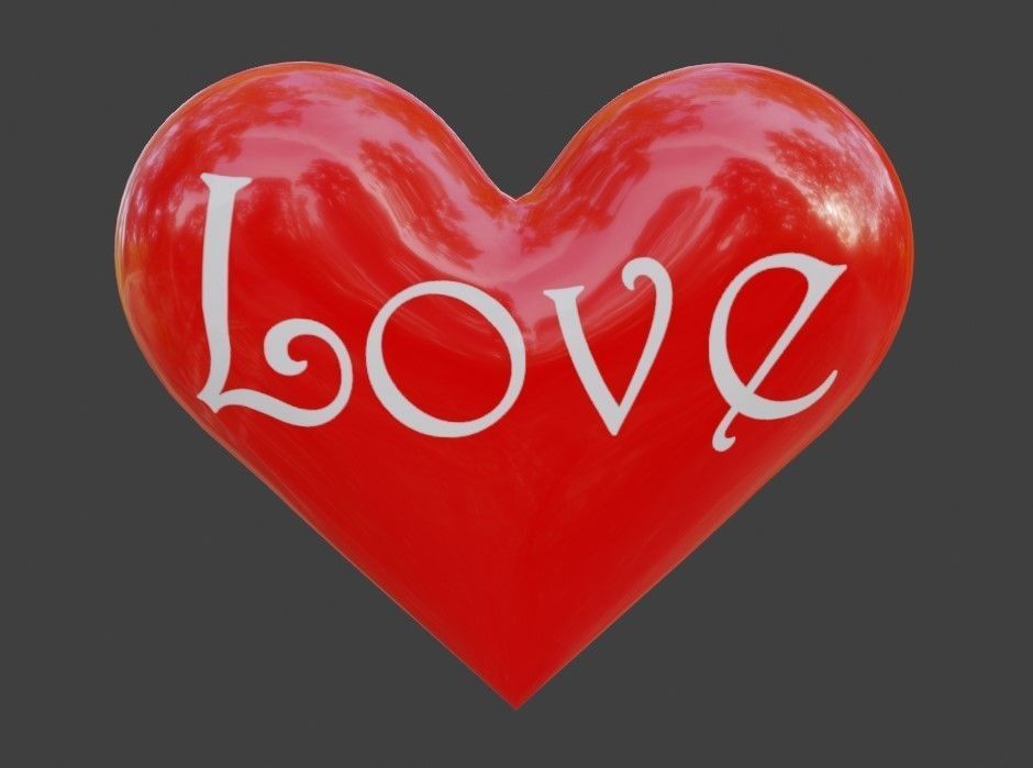 Heart High Poly - Textured - Coracao 3D model_2