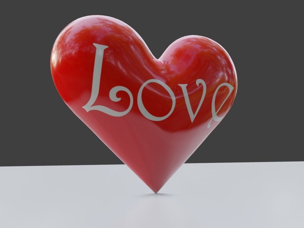 Heart High Poly - Textured - Coracao 3D model_3