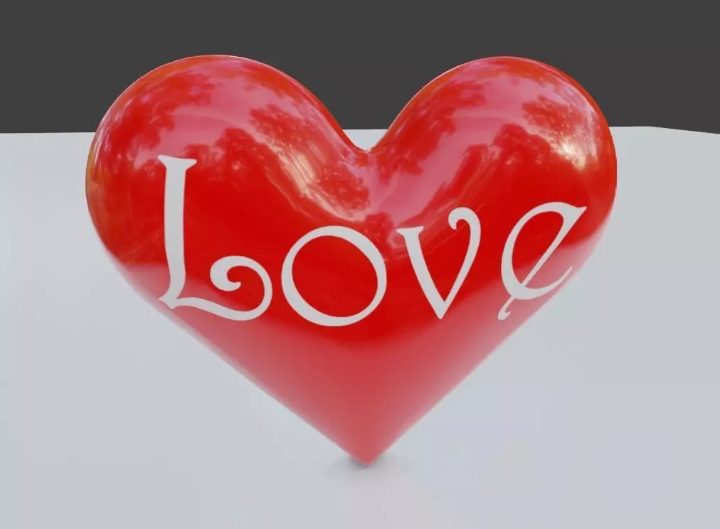 Heart High Poly - Textured - Coracao 3D model_0