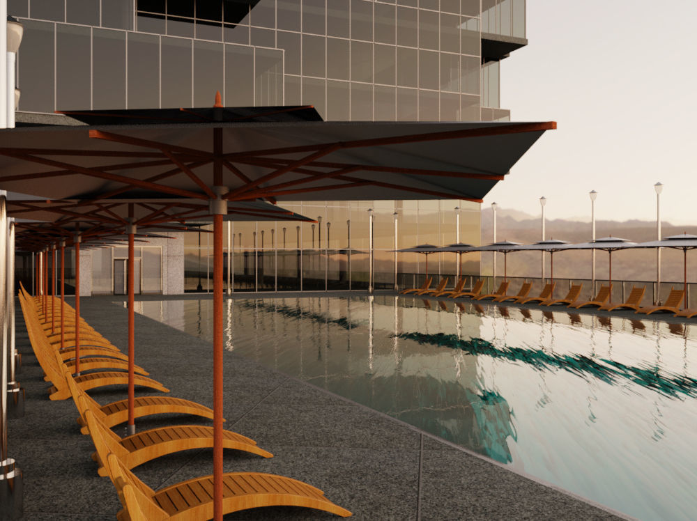 Revit Skyscraper Design for Mixed Use 3D model_6