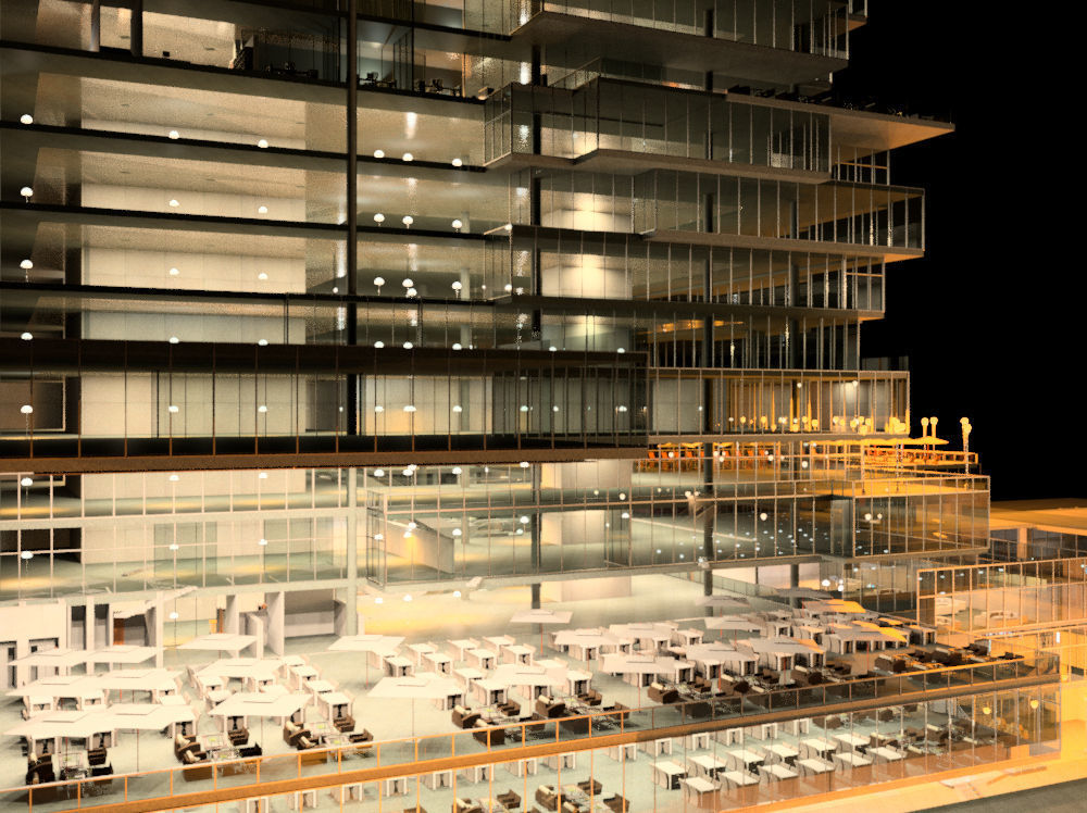 Revit Skyscraper Design for Mixed Use 3D model_7