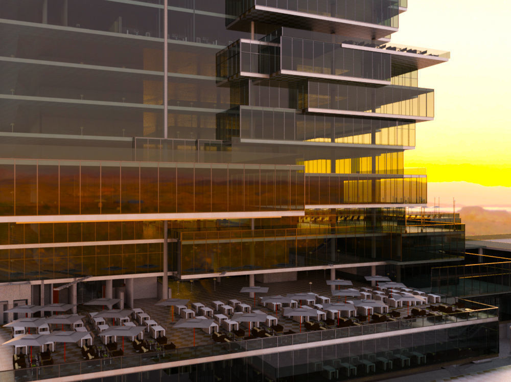 Revit Skyscraper Design for Mixed Use 3D model_13