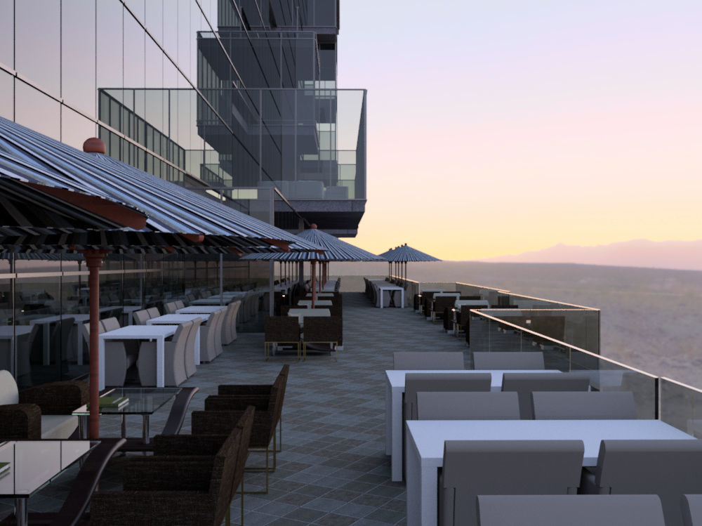 Revit Skyscraper Design for Mixed Use 3D model_4