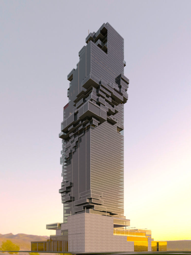 Revit Skyscraper Design for Mixed Use 3D model_17