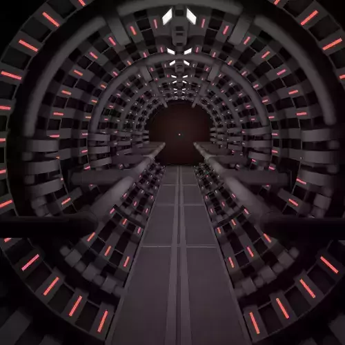 Sci Fi  Spaceship Corridor 