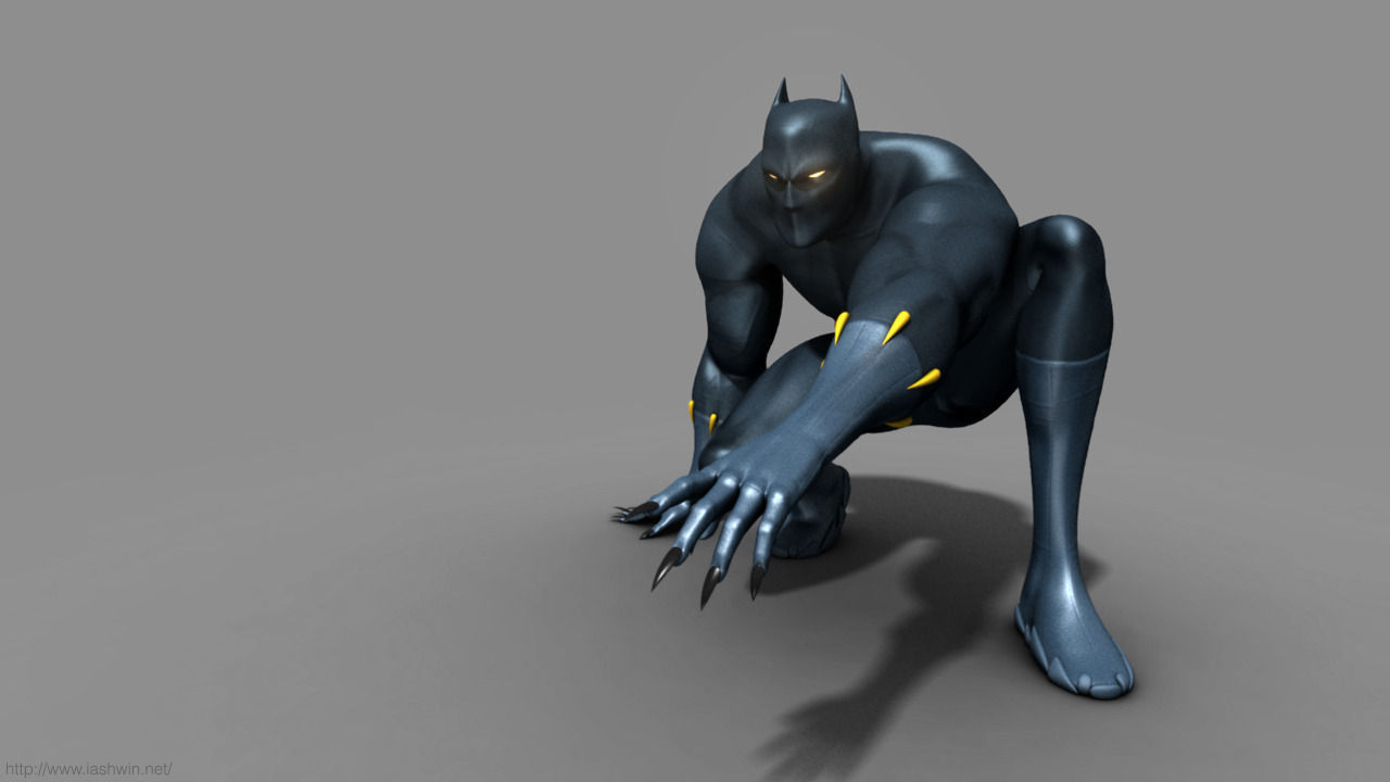 Black Panther Rig - Legacy Free 3D model_3