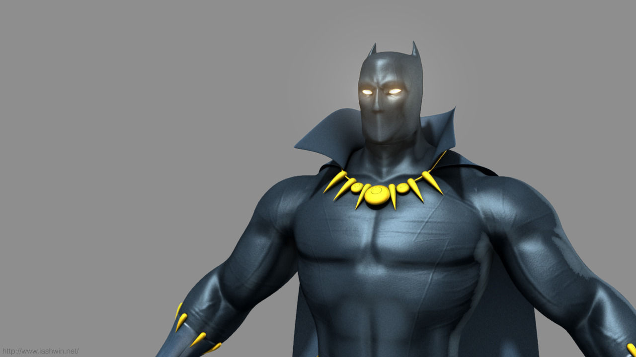 Black Panther Rig - Legacy Free 3D model_15