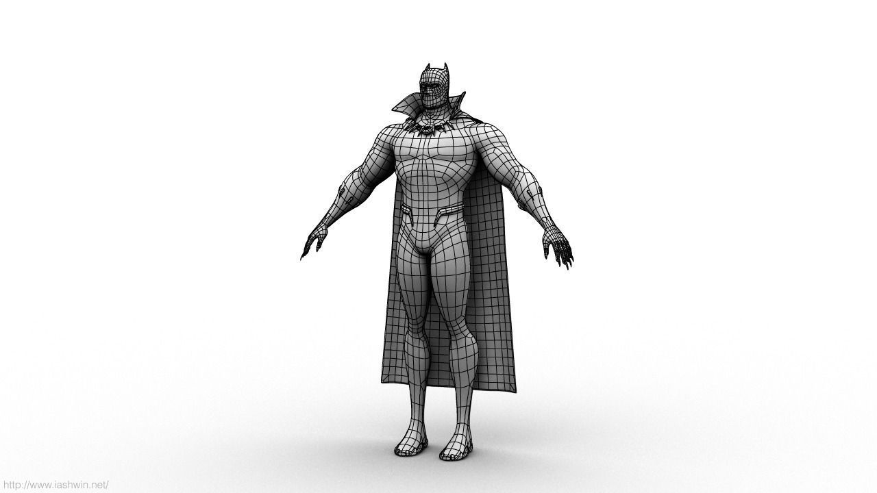 Black Panther Rig - Legacy Free 3D model_20