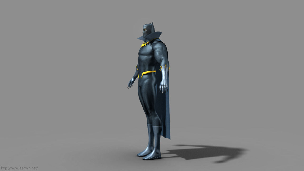 Black Panther Rig - Legacy Free 3D model_13