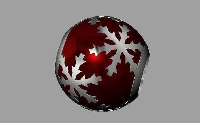 Snowflake Pandora Bead 3D print model
