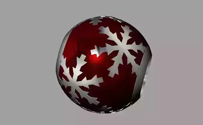 Snowflake Pandora Bead 3D print model