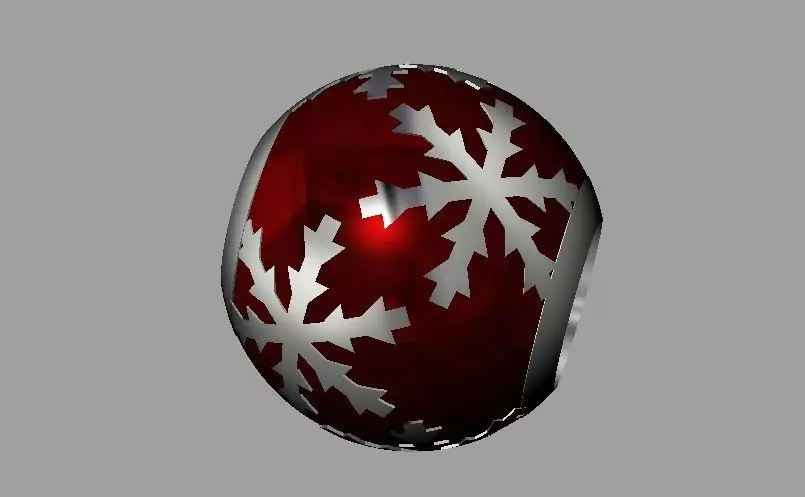 Snowflake Pandora Bead 3D print model