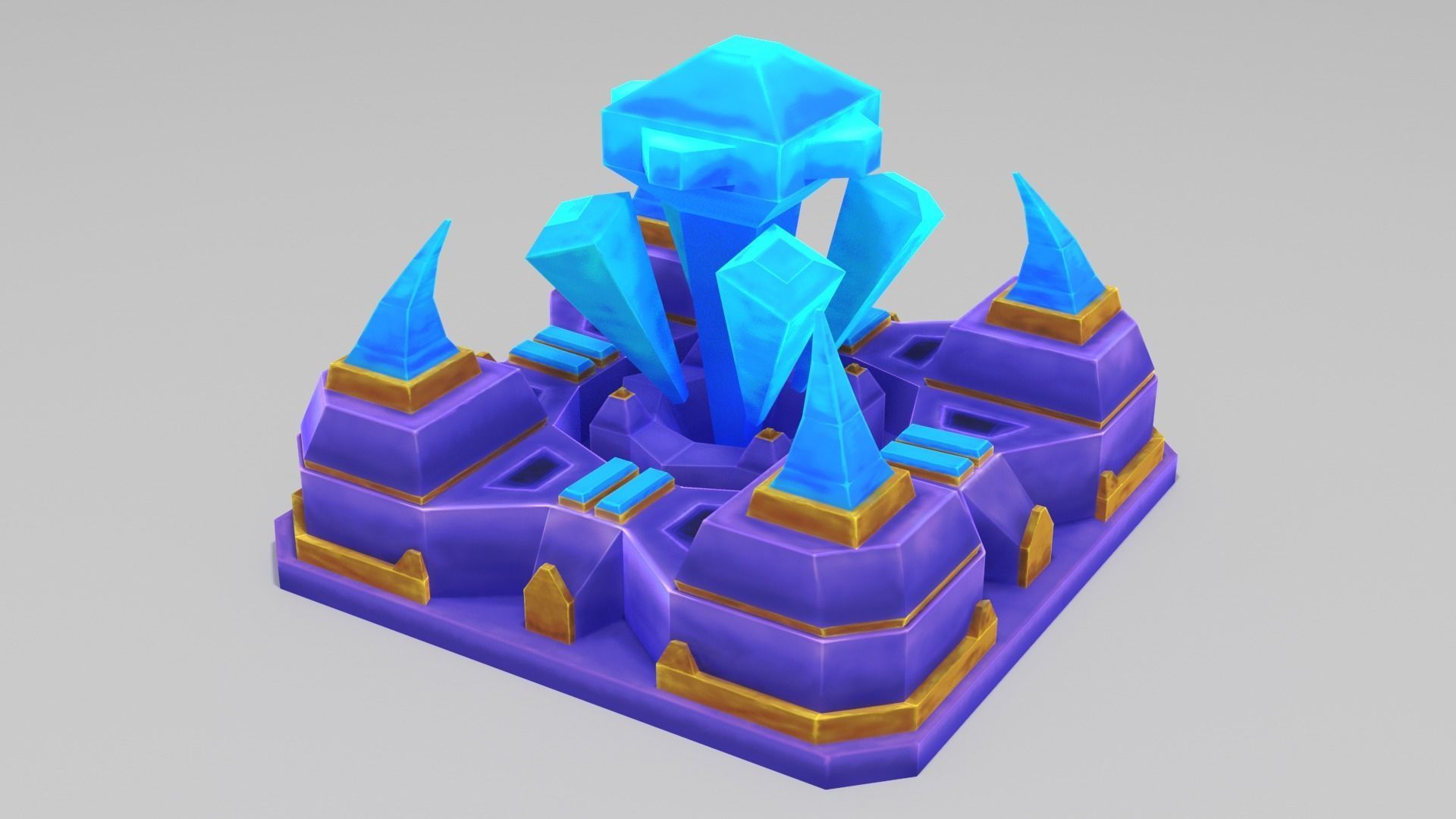 Stylized Base Nexus Low-poly 3D model_7