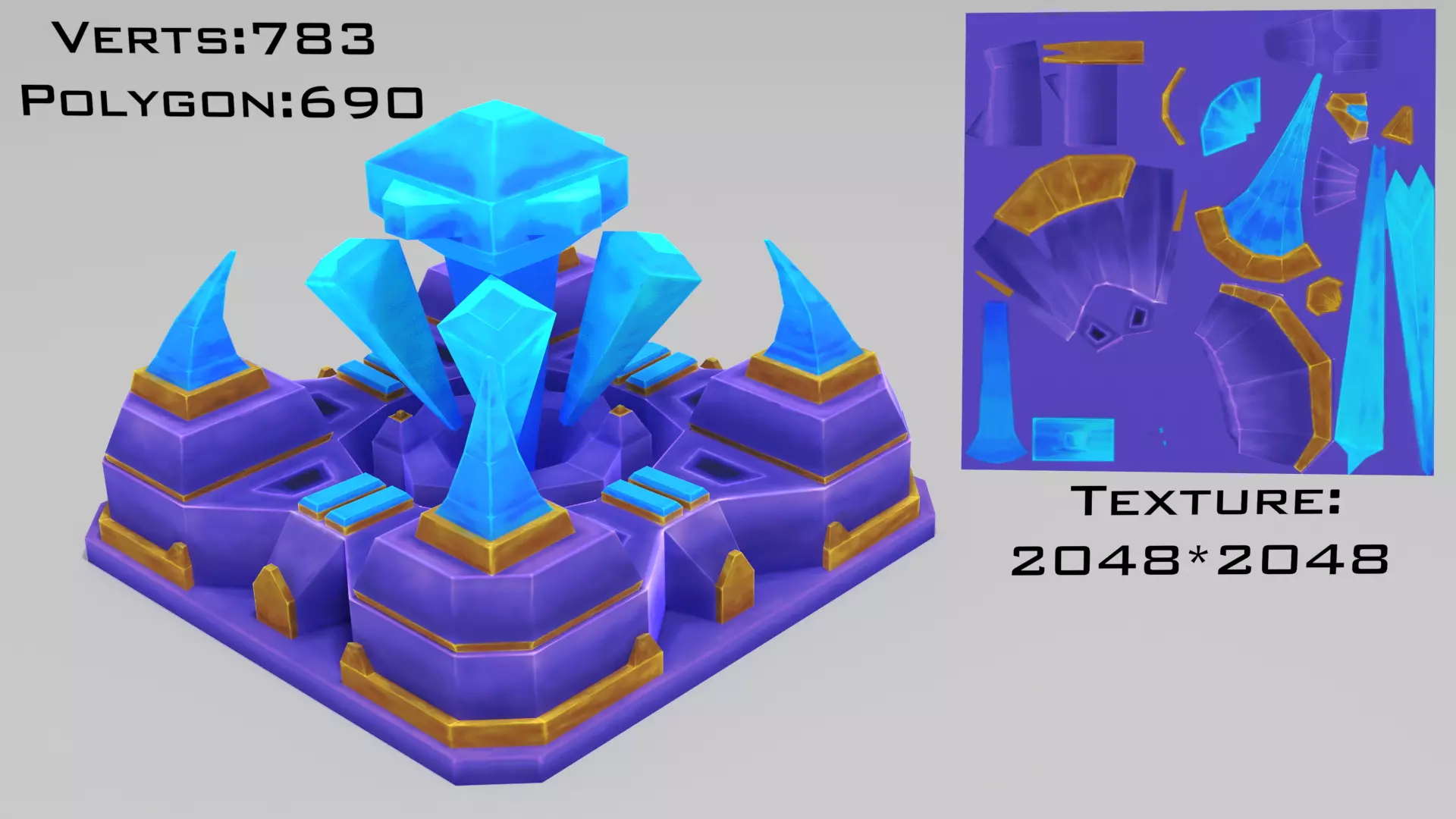 Stylized Base Nexus Low-poly 3D model_0