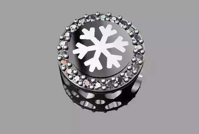 Snowflake Pandora Bead