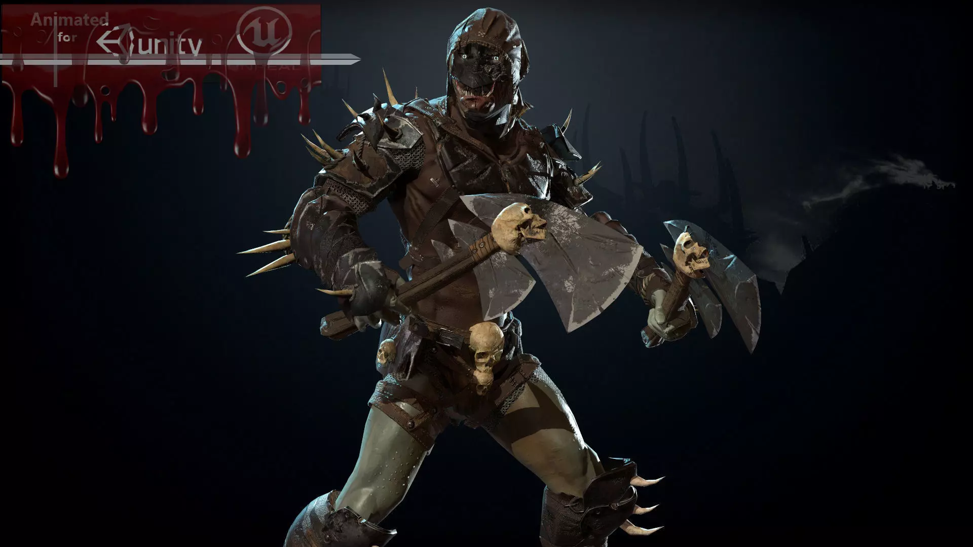 Orc Destroyer 5 Low-poly 3D model