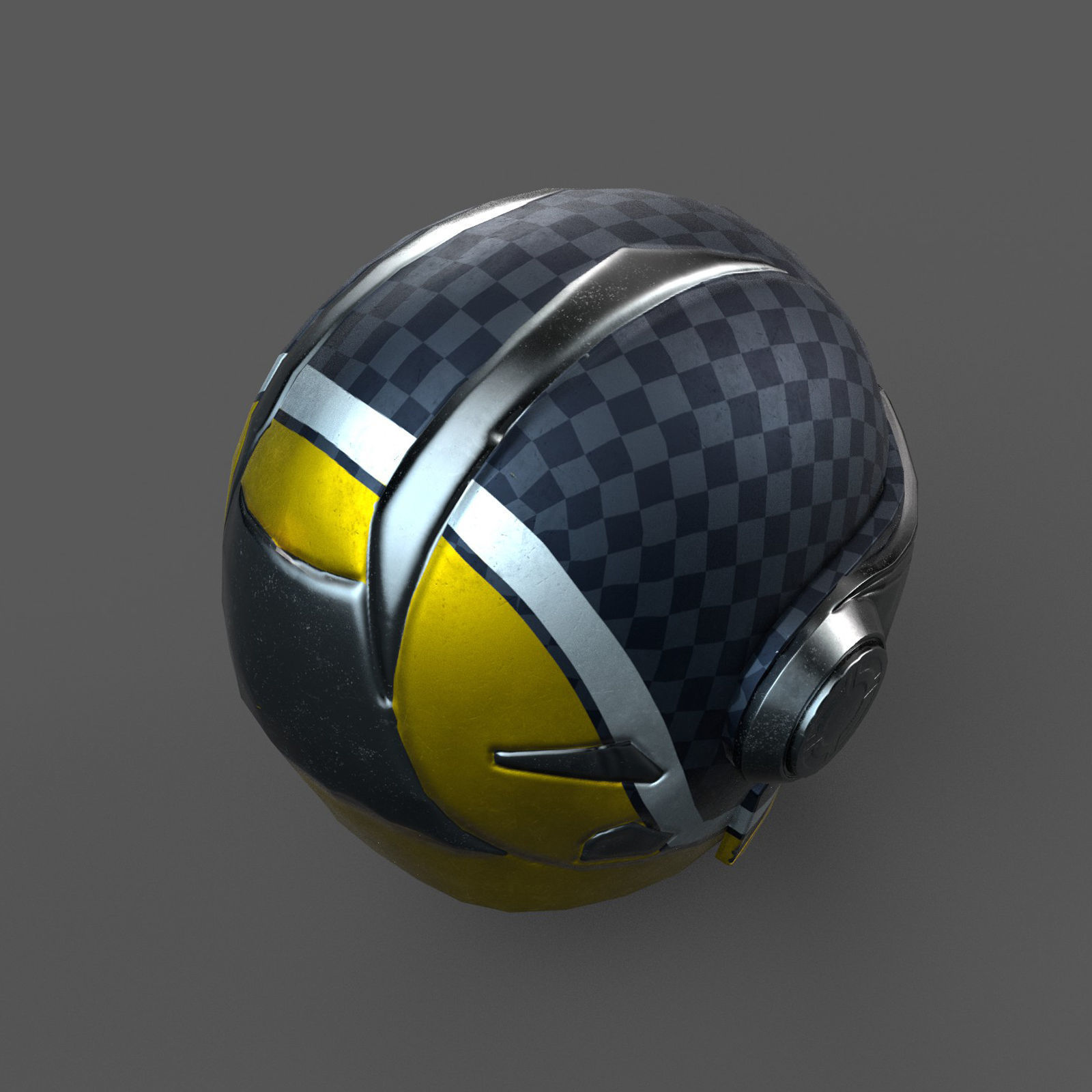 Helmet scifi military combat racer Generic sport scifi human 3d  Low-poly 3D model_7
